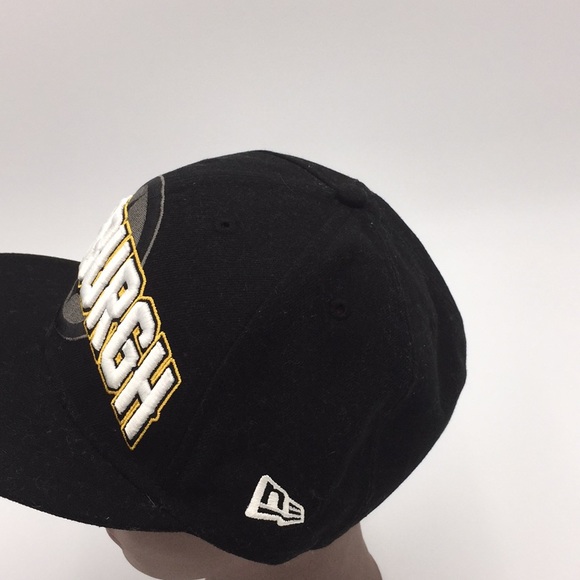 Pittsburgh Steelers NFL Black White Hat Baseball Cap 7 3/8 New Era - Picture 3 of 16